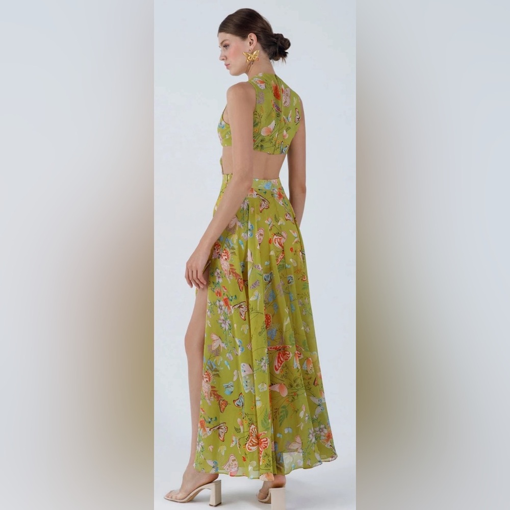 NWT My Beachy Side Begonia cut out Maxi Size Large Antique Moss - Picture 2 of 3